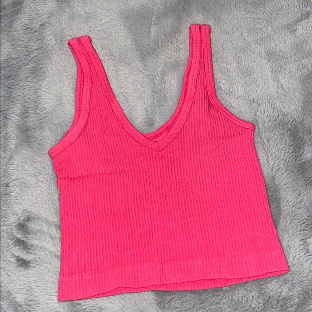 hot pink urban outfitters tank